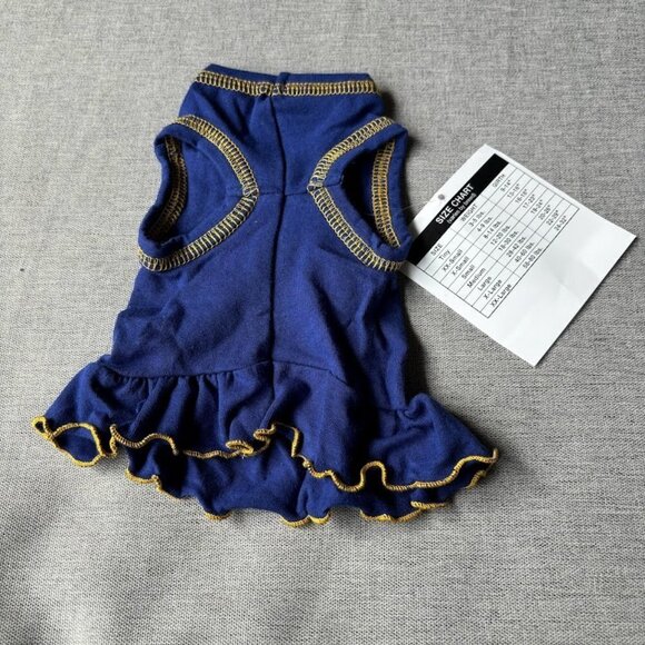 NCAA UCLA Bruins Cheerleader Dog Dress, Tiny - Picture 3 of 5
